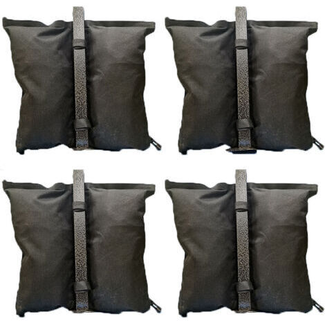 Lot de 4 sacs de lestage pour pavillon à remplir avec du sable Résistant à l'eau et à l'usure jusqu’à 8 kg par élément (1/4)