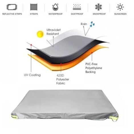 VIVOHOME Lot De 2 Rampes à 5 Marches Pour Marches Extérieures, Acier Galvanisé, Garde-corps