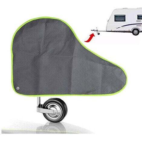 Gris Housse de Timon remorques, Housse de Protection pour caravanes et remorques Attelage Universelle Couverture de remorquage Housse pour Tête d'attelage de Caravane Remorque (1/5)