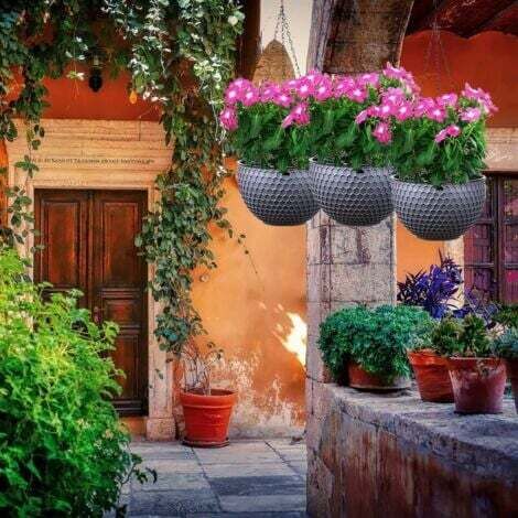 Pot Auto Arrosant QWORK Pot De Fleurs Vertical, Jardinière En Tour à 6 Niveaux, Pots De Plantes