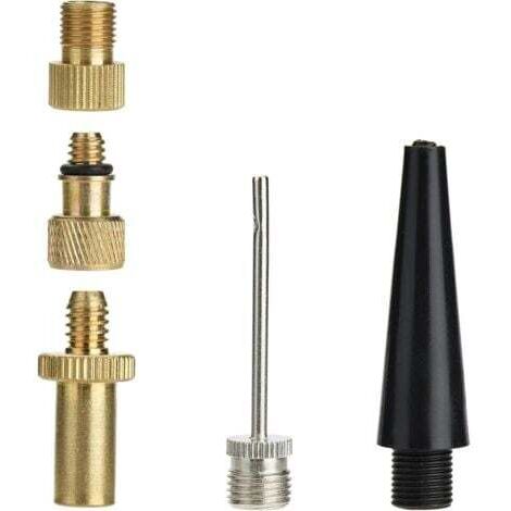 5pcs vélo Pompe Valve adaptateurs connecteurs, Adaptateur de Valve soupape de vélo sur la vanne de Voiture SV AV DV Balles Ballon de Aiguille (1/5)
