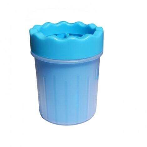 bleu Nettoyant pour pattes d'animaux, nettoyant pour pattes en siliCône, nettoyant pour pattes de chien portable avec serviette pour chiens, chats, soins de massage, griffes sales (1/4)