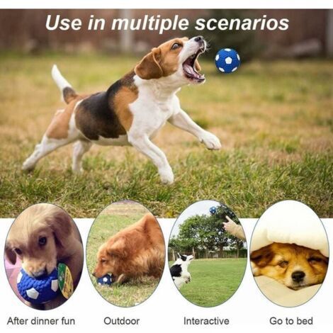 Jouet Pour Chien Balle Couineuse En Latex - Interactive Et Résistante - Pour Jeu Intérieur Et Extérieur - 2