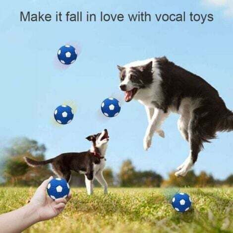 Jouet Pour Chien Balle De Football Avec Sangles - Jouet Interactif Et Solide à Mâcher - Pour Chiens De Petite Et Moyenne Taille - Effet Sonore Amusant