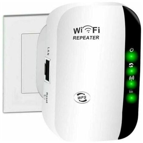 Amplificateur WiFi, amplificateur Internet sans fil domestique 2,4 G, répéteur de portée Wi-Fi super amélioré 300 Mbps (1/4)