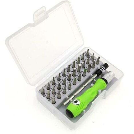 Tournevis Précision Kit,32-in-1 Mini Kit de Tournevis Clés Allen Outils de Réparation pour iphone Portable Laptop Montre Bijoux Jouets Lunettes macBook (1/5)