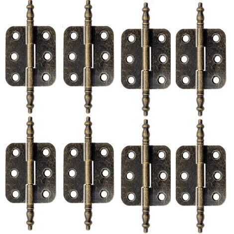8 PCS Charnière Laiton Antique avec Vis Charnière Plate Vintage 70 35mm Charniere Porte Placard Vintage Charnières Pliantes en Bronze Charnière Meuble Ancien pour Boite à Bijoux, Armoire (1/5)