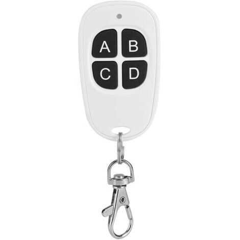 Télécommande universelle pour porte de garage, émetteur sans fil à 4 canaux 433 MHz, compatible avec le code d'apprentissage 1527 (1/5)