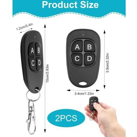 NY10854-Universelle Télécommande Porte de Garage Portail Alarme BA