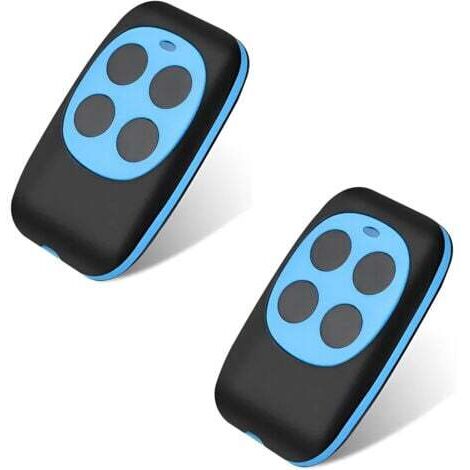 Telecommande Universelle Portail télécommande garage Code Fixe Bip Portail Universelle Sans Fil Compatible 4 Boutons Touches Copieuse pour Porte de Garage et Voiture(2 articles) (1/5)