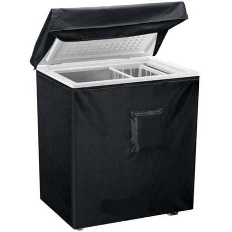Housse pour Congélateur Coffre, Housse De Protection Imperméable Pour Congélateur Armoire,avec couvercle supérieur pour ouverture, poche à fermeture pour Terrasse Jardin Balcon Cou(64x58x87cm) (1/5)