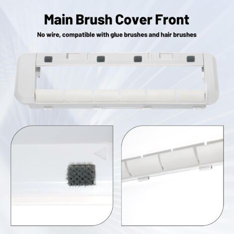 Couvercle De Brosse Principale Pour Aspirateur Robot Xiaomi, Dreame - Compatible X20+, L10s Ultra, X30, X40, L20 - Protection Anti-poussière