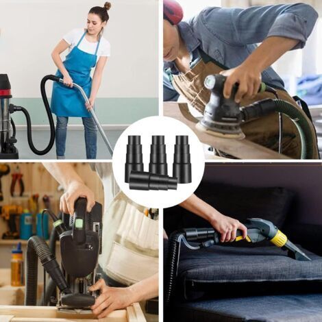Lot De 3 Adaptateurs Pour Tuyau D'Aspirateur Compatible Avec Karcher Bosch Makita - Electroménager