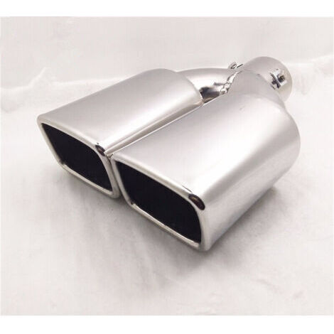 Embout D'Échappement Voiture Acier Inox Chrome Universel - Look Sportif Et Installation Facile
