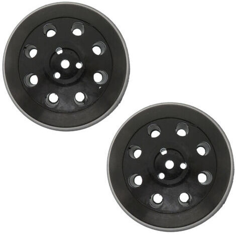 Disque de ponçage rond 8 trous 2 pièces, disque de ponçage et de polissage 125 mm, adapté pour Bosch PEX 125 (1/4)