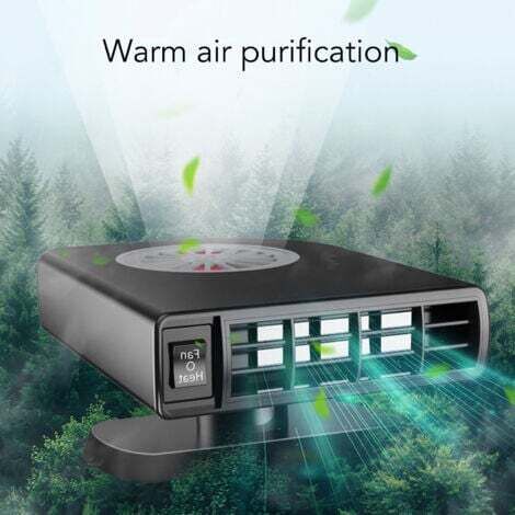 Yianyal Chauffage D'habitacle Compact - 12V/24V Désembueur Et Dégivreur