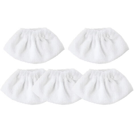 5 Pièces Bonnettes Microfibre,Lingettes Accessoire pour Nettoyeur à Vapeur, Compatibles avec la Majorité des Nettoyeurs à Vapeur, ,Lavables et Réutilisables (1/5)