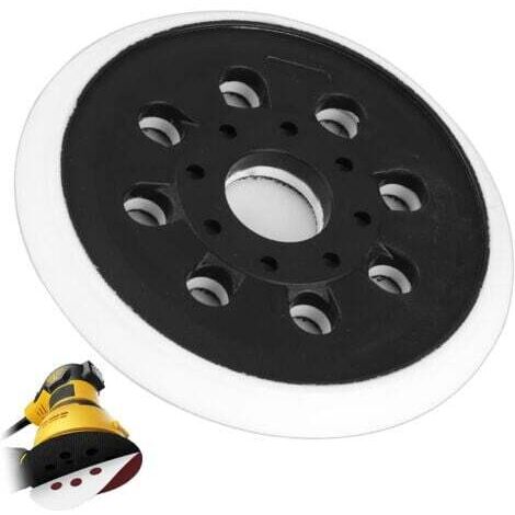 Plateau Ponceuse 125mm pour Bosch GEX125-1AE, Plateau de Ponçage Professionnel à 8 Trous Disque de Polissage de Ponçage Accessoire