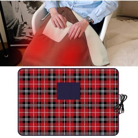 Couverture chauffante électrique USB pour voiture, châle chauffant, couverture pliable pour les genoux, couverture électrique pliable pour les voyages en voiture, camping