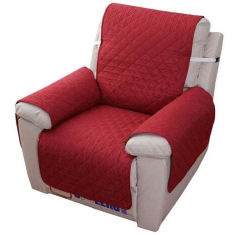 Housse Fauteuil Relax 1 Place, Housse de Canapé Protecteur Inclinable Imperméable pour Chambre （Rouge 55×200）--TRIMEC (1/5)