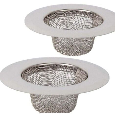 2 pièces en Acier Inoxydable Tamis,Mini Tamis d'évier,Filtre de Filtre de Drain d'évier d'acier Inoxydable,Tamis filtrant,Filtre pour évier de Douche, de Bain ou de Cuisine--TRIMEC