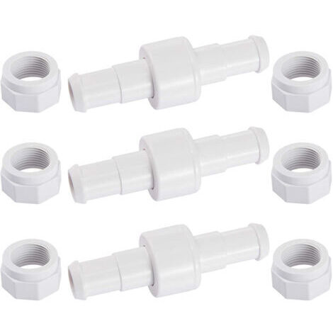 D20 Lot de 3 Raccords Rotatifs pour Tuyau D'arrosage avec 6 Embouts Compatibles avec Zodiac Polaris 180 280 380 Robot Nettoyeur Piscine (1/5)