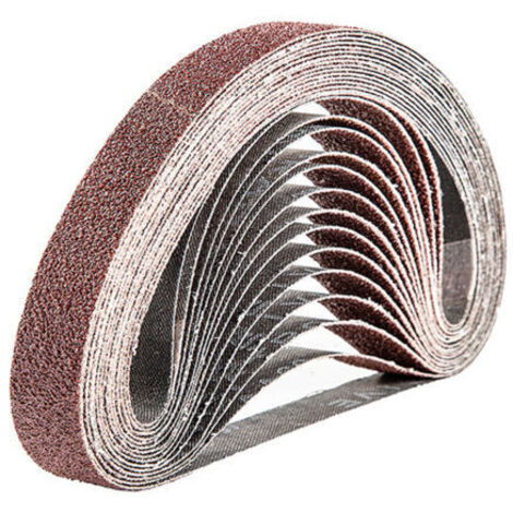 Bande Abrasive 20 x 520 mm,15PCS 60 grain Ensemble de Bandes Abrasives (1/4)