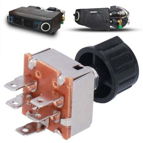 Remplacement universel de commutateur de ventilateur de climatisation à courant alternatif rotatif à 4 vitesses pour Freightliner INM2G754A (1/5)