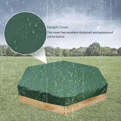 Bâche de Protection Hexagonale pour Bac à Sable - Matériau Polyester