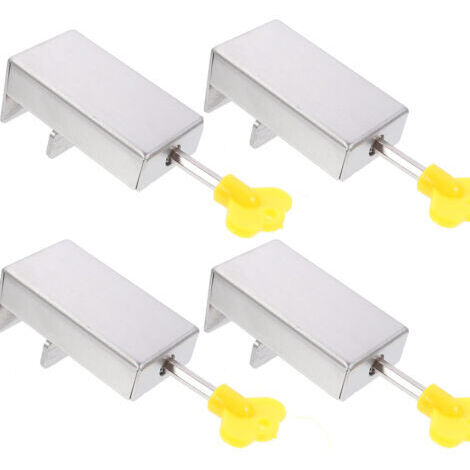 4 pièce Limiteur De Fenêtre Sécurisé Inoxydable Verrou Anticlavage Pour Garçon Fille Système De Verrouillage Facile à Installer Accessoire De Sécurité Pour Maison Et Bureau (1/5)