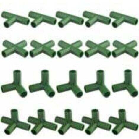 Lot de 20 connecteurs de cadre de jardinage résistants pour serre et plantes 11 mm,TRIMEC