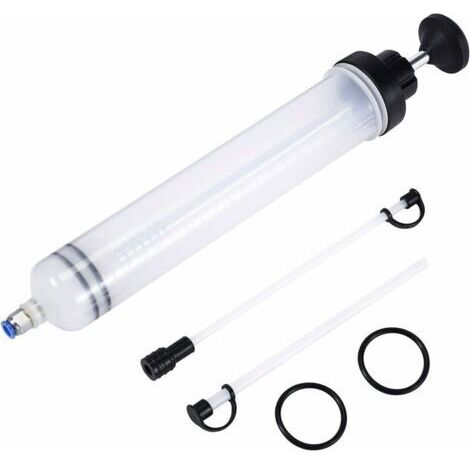 Seringue a Huile,Huile Aspiration Seringue-500CC Pompe de Transfert,Pompe D'aspiration D'huile, Huile pour Engrenages Et Extracteur De Liquide De Frein et d'antigel-Outil de Transfert de Pompe à Main (1/5)