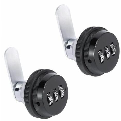 2 Pièce Cam Cabinet Code Lock, Verrouillage Tiroir Mot de Passe, Serrure Armoire Mécanique--TRIMEC (1/5)
