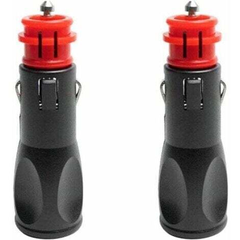 Prise allume cigare male,Adaptateur male allume cigare,Prise Fiche Male Allume Cigare,Fiches pour adaptateurs d'allume-cigare européens 12V - 2PC (1/5)