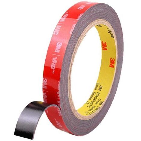Ruban adhésif double face extra fort Ruban de montage VHB, étanche et résistant aux hautes températures 0,5 cm 5 m 1,1 mm d'épaisseur (1/5)