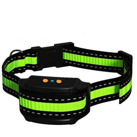 Collier anti-aboiements, version 2024, avec vibrations, sons et chocs électriques, collier de module de détection intelligent des aboiements pour grands, moyens et petits chiens TRIMEC