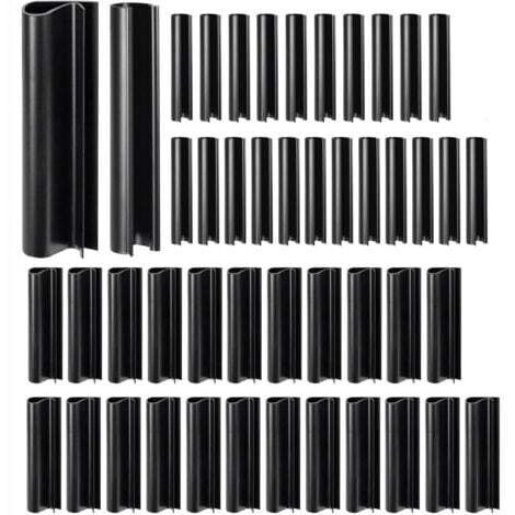 48 Pièces Clips de Fixation pour Couverture de Piscine Lot de Clips Antivents pour Hiver Accessoires de Protection pour Hors Sol et Cadres Métalliques