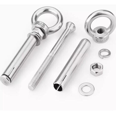 Lot De 10 Boulons D'expansion En Acier Inoxydable 304 Avec Anneaux D'ancrage Muraux Pour Brique Beton Materiel De Montage Robuste M6 X 80 92889950