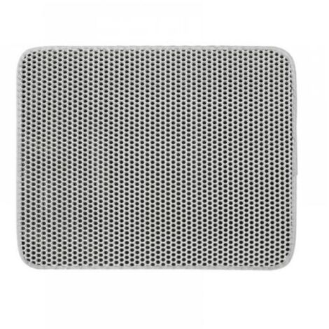 1pc(Gris) Tapis de litière pour chat Bac à litière pour chat, EVA imperméable, conception en nid d'abeille double couche 30x30cm (1/4)