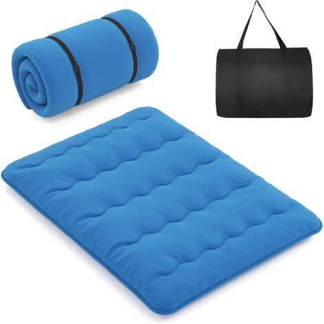 Matelas Futon 1 Place Pliable, Matelas de Sol Japonais avec Sac, Futon Tatami Portable, Déhoussable et Lavable en Machine pour Intéruer et Extérieur (Poneys Multicolores, 140x200 cm) (1/5)