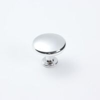 10 pieces solid cabinet door handle vanity mushroom knob kitchen cabinet drawer 28MM diameter Polished Chrome