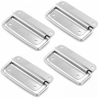 Set of 4 Stainless Steel Pull Handles, Case Handle, Metal Door Pull Handle, for Toolbox Flight Case Boxes Hardware