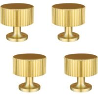 4 PCS Door Handle, Gold Furniture Knobs, Gold Dresser Drawer Knobs, For Cabinets, Wardrobes, Room (28x28mm)