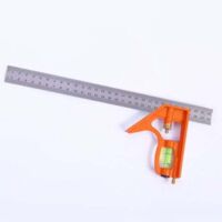 Équerre Combinée 300mm - Équerre à Combinaison Universelle et Précise en Métal avec Butée et Outil de Traçage - Outil de Mesure Professionnel