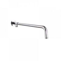 Bras de douche en acier inoxydable avec support en cuivre, adapté au pommeau de douche (48 cm)