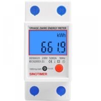 Sous compteur électrique monophasé, 80A max modulaire, Simple tarif, Affichage LCD