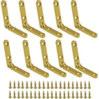 Bisagras de aleación para puertas de armarios, mini bisagras ocultas para muebles, accesorios de herrajes de madera para el hogar, ideales para organizadores de cajones de armarios, paquete de 10 unid