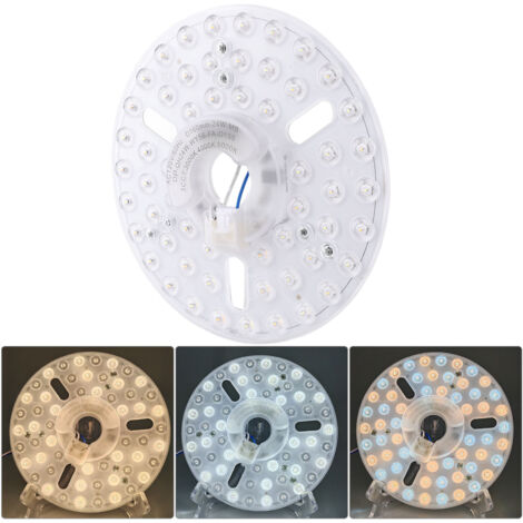 Pannello di ricambio per ventilatore da soffitto da 24 W 120 V, kit di illuminazione a LED, confezione da 3 3000 K 4000 K 6000 K