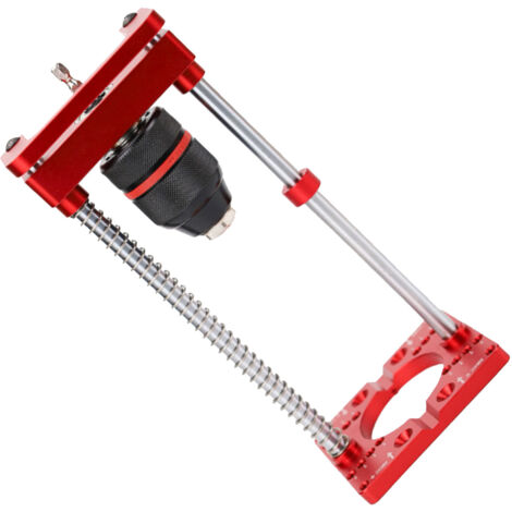 Supporto per trapano elettrico portatile in lega di alluminio Fockety, staffa di montaggio per trapano da banco, localizzatore di fori per cerniera da 35 mm per lavoro