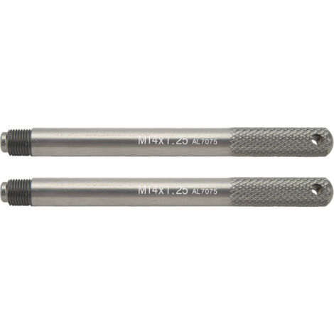 Set di ganci per perni di allineamento ruote, strumento guida per perni cerchio per riparazione pneumatici auto M14 X 1,25 2 pezzi.